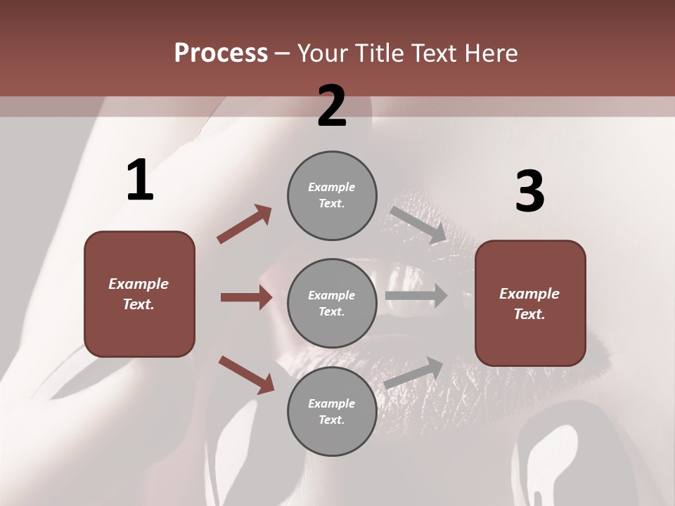 Close-Up Of Lips And Nails PowerPoint Template