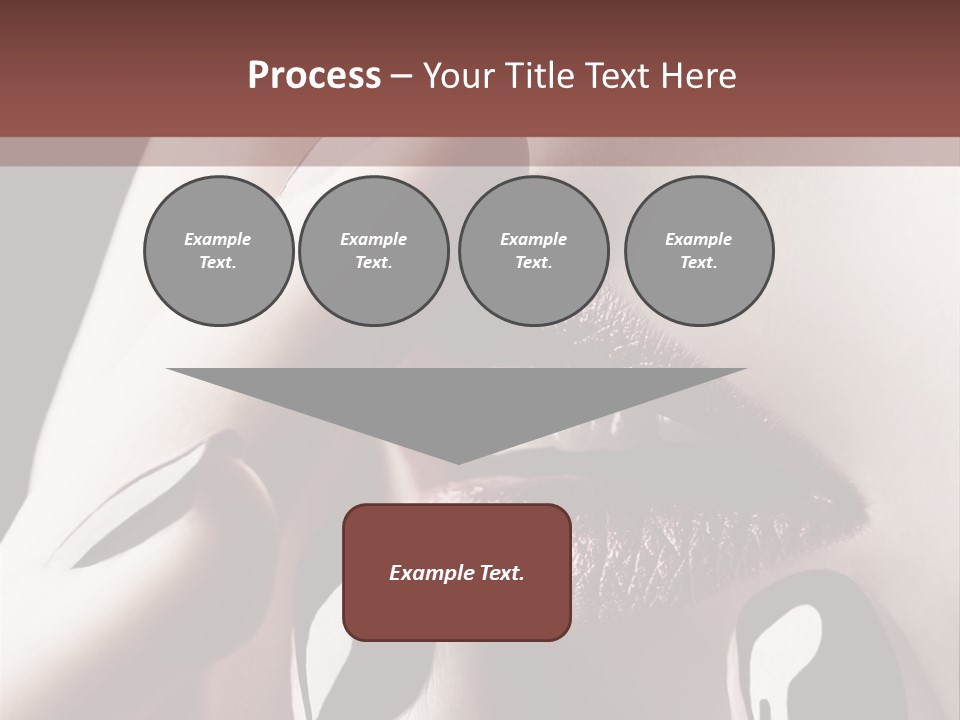 Close-Up Of Lips And Nails PowerPoint Template