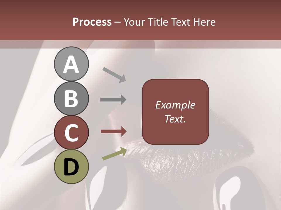 Close-Up Of Lips And Nails PowerPoint Template