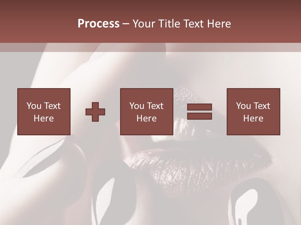 Close-Up Of Lips And Nails PowerPoint Template