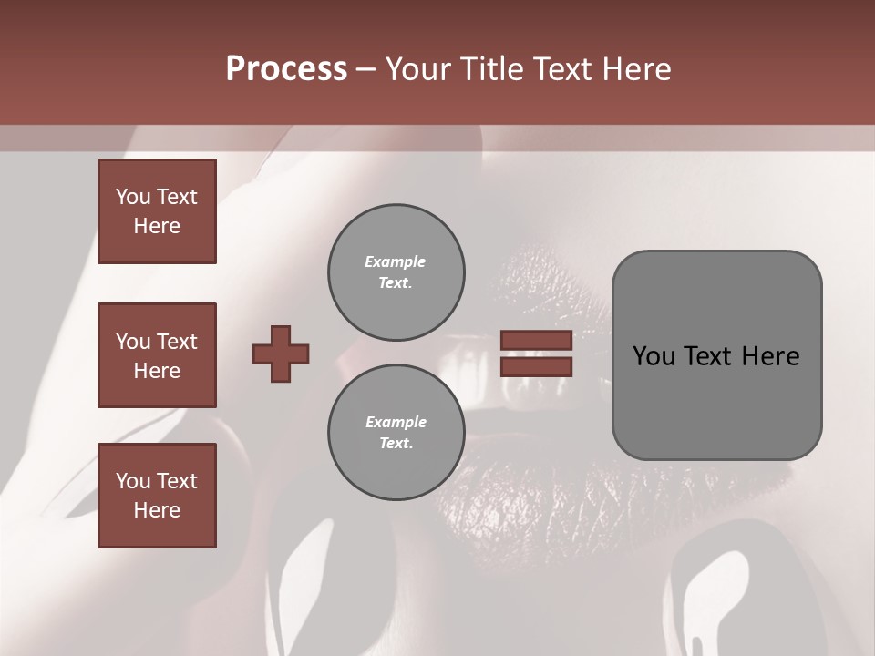 Close-Up Of Lips And Nails PowerPoint Template