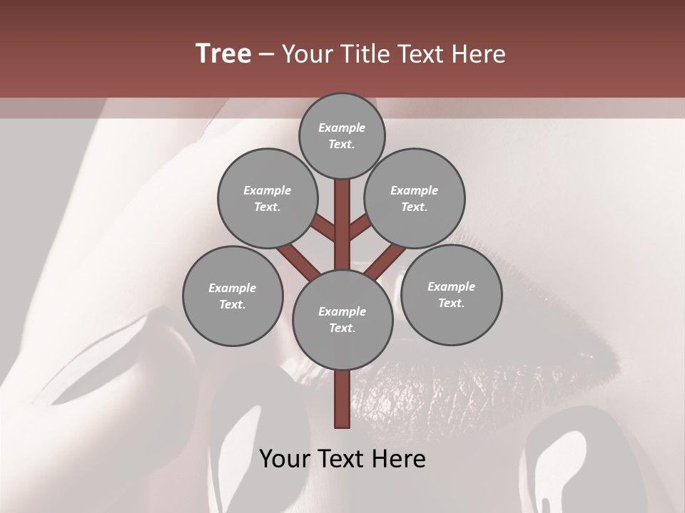 Close-Up Of Lips And Nails PowerPoint Template