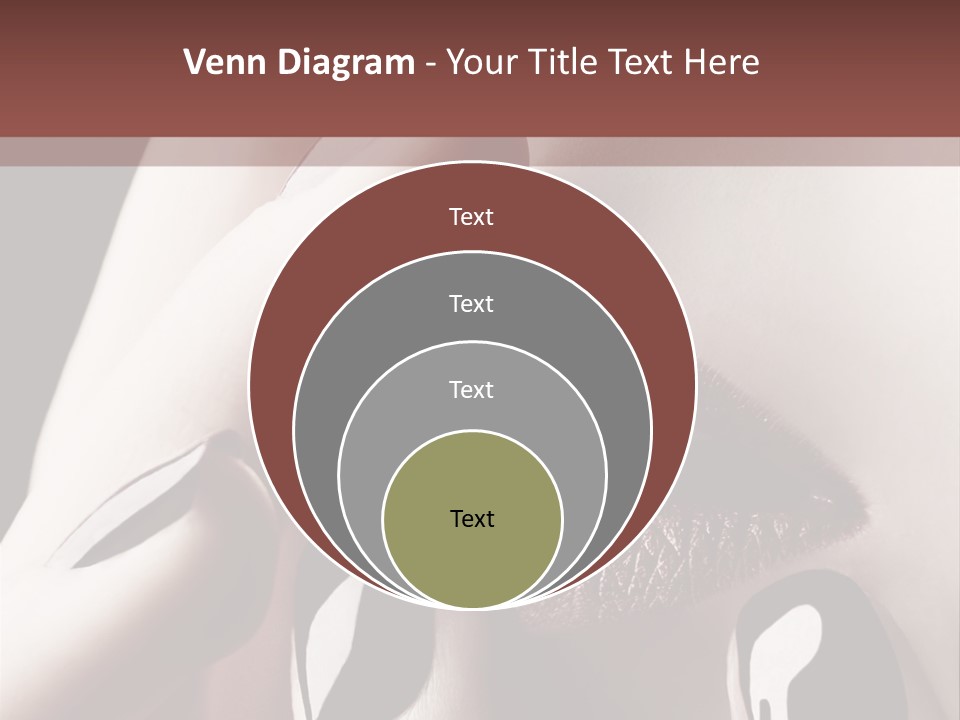 Close-Up Of Lips And Nails PowerPoint Template