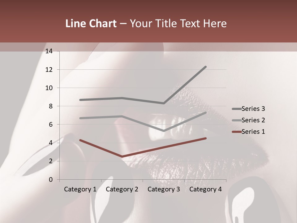 Close-Up Of Lips And Nails PowerPoint Template