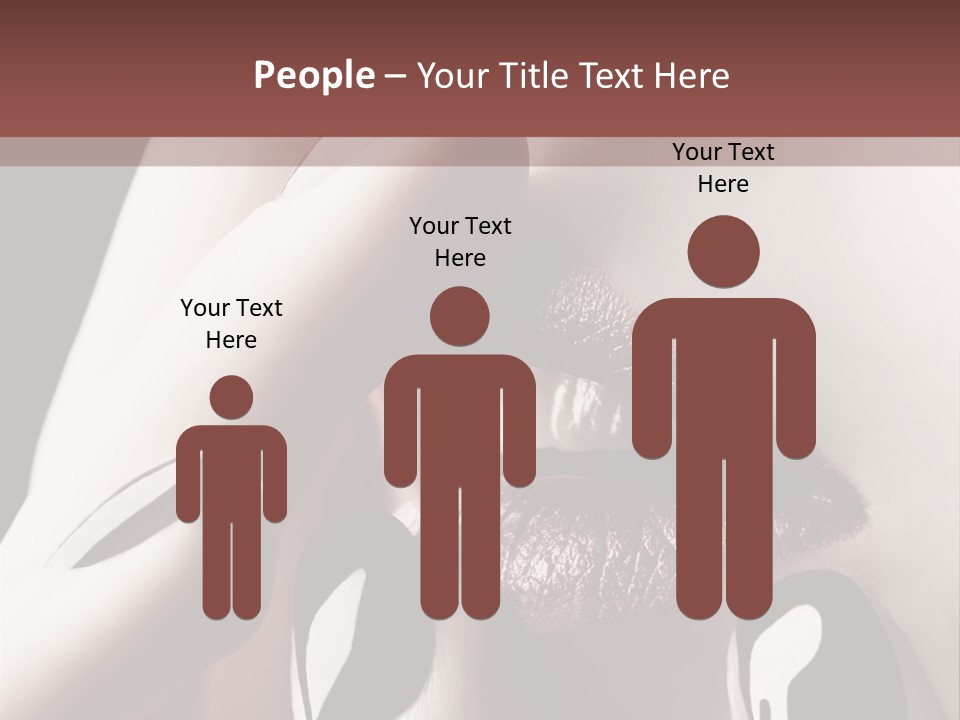 Close-Up Of Lips And Nails PowerPoint Template