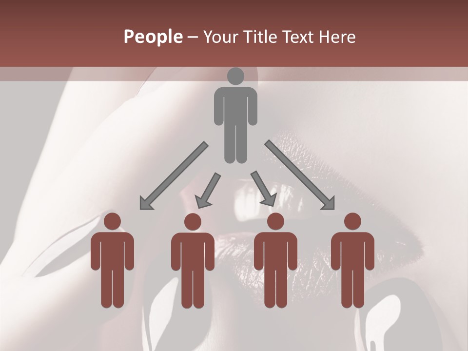 Close-Up Of Lips And Nails PowerPoint Template