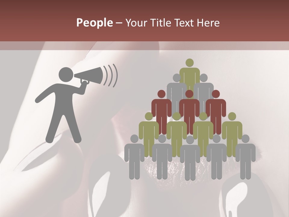 Close-Up Of Lips And Nails PowerPoint Template