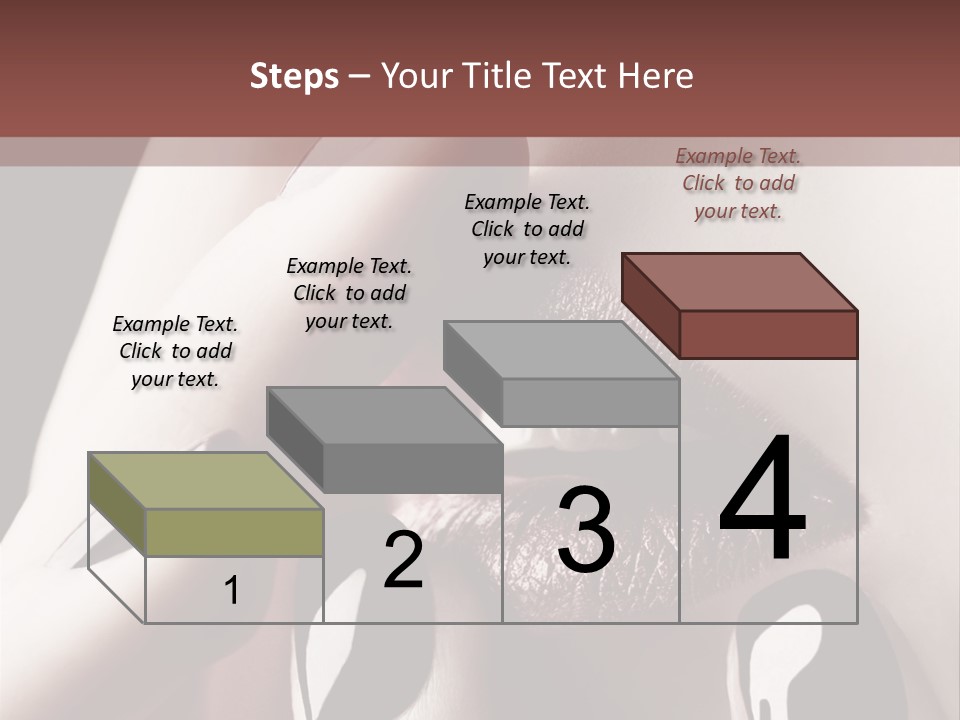 Close-Up Of Lips And Nails PowerPoint Template