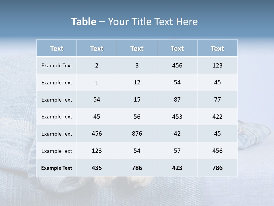 Pretty Ragdoll Kitten Lying Inside Leg Of Jeans Denim Pants On Blue Background PowerPoint Template