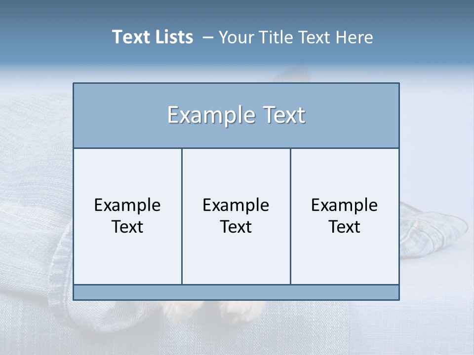 Pretty Ragdoll Kitten Lying Inside Leg Of Jeans Denim Pants On Blue Background PowerPoint Template