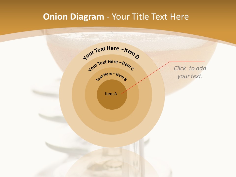 Champagne Coupe Glasses In A Row PowerPoint Template