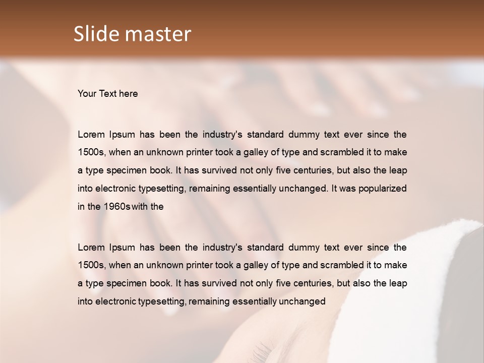 Background Perspective Of Red Roof Clay Tiles PowerPoint Template