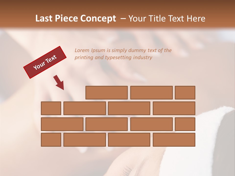 Background Perspective Of Red Roof Clay Tiles PowerPoint Template