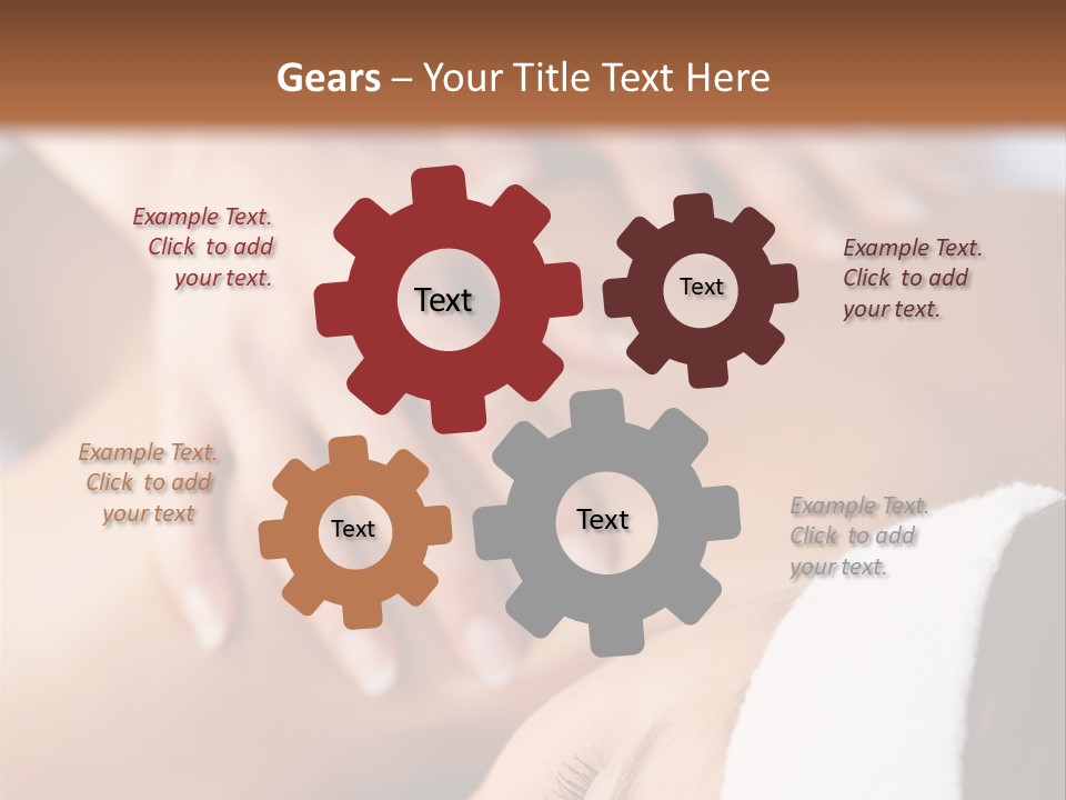 Background Perspective Of Red Roof Clay Tiles PowerPoint Template