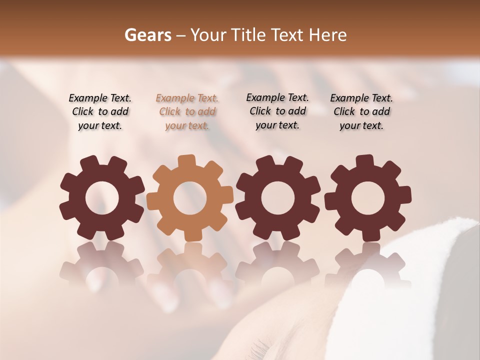 Background Perspective Of Red Roof Clay Tiles PowerPoint Template