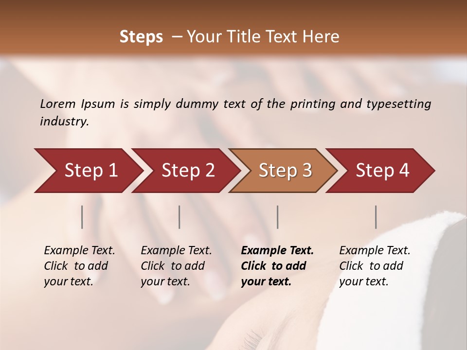 Background Perspective Of Red Roof Clay Tiles PowerPoint Template