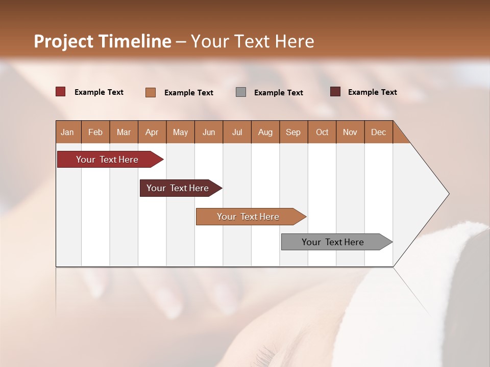 Background Perspective Of Red Roof Clay Tiles PowerPoint Template