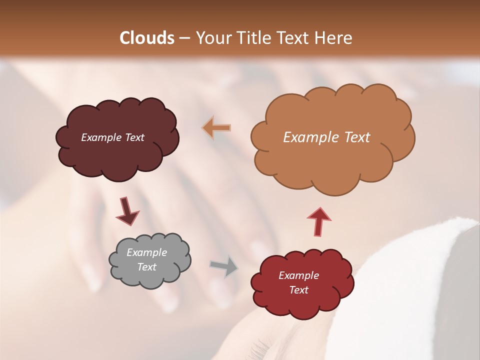 Background Perspective Of Red Roof Clay Tiles PowerPoint Template