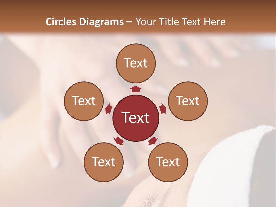 Background Perspective Of Red Roof Clay Tiles PowerPoint Template