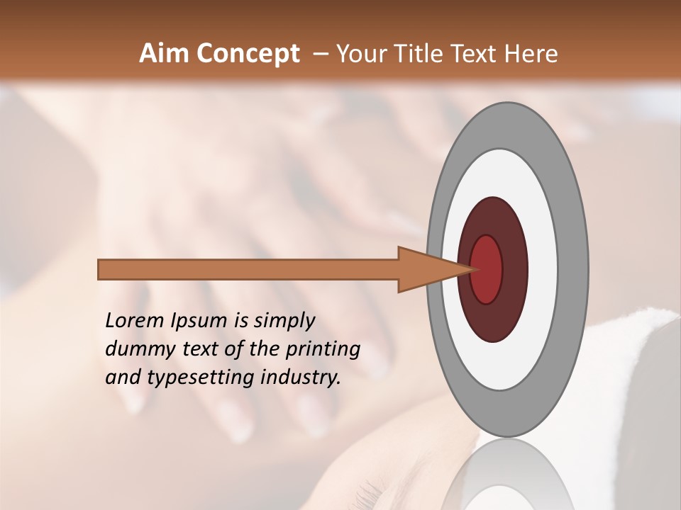 Background Perspective Of Red Roof Clay Tiles PowerPoint Template