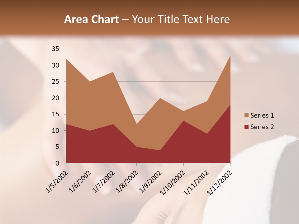 Background Perspective Of Red Roof Clay Tiles PowerPoint Template