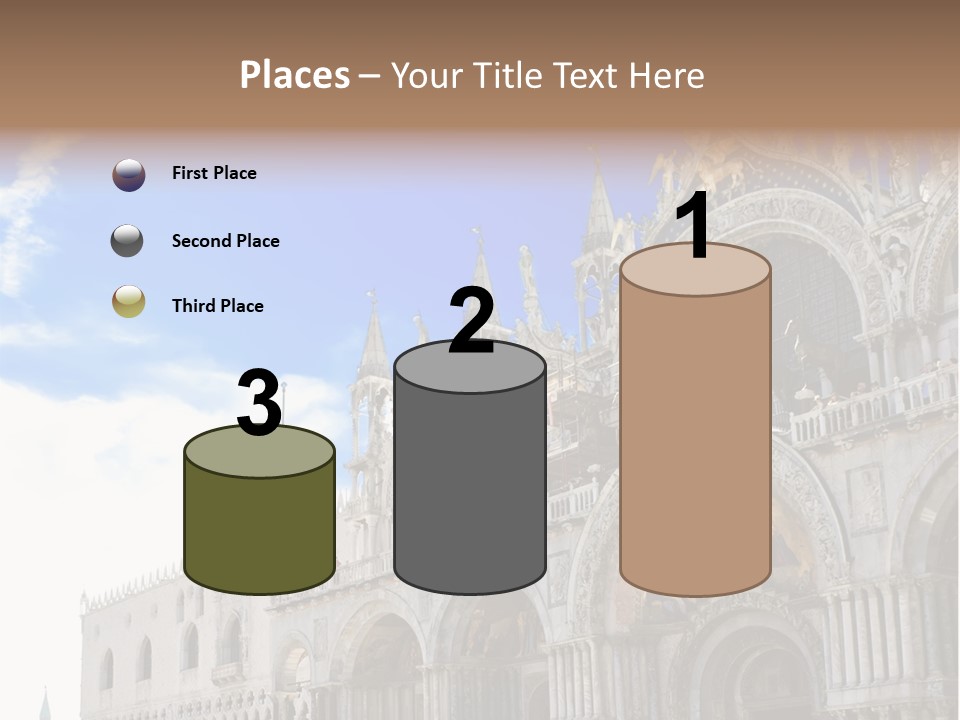 View Of Saint Mark Cathedral In Venice, Italy PowerPoint Template