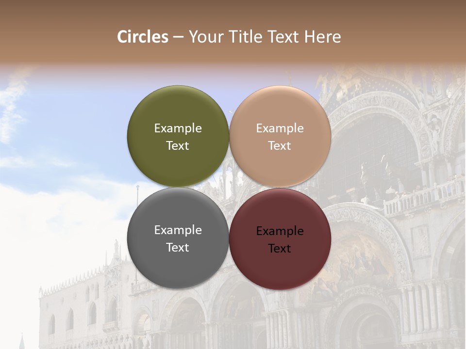 View Of Saint Mark Cathedral In Venice, Italy PowerPoint Template