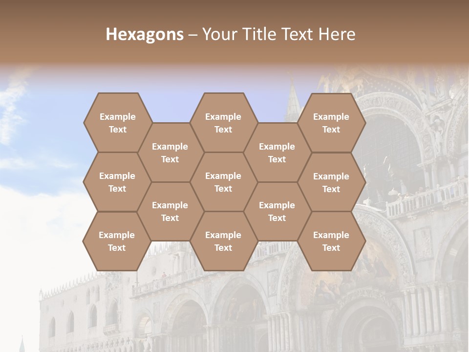 View Of Saint Mark Cathedral In Venice, Italy PowerPoint Template