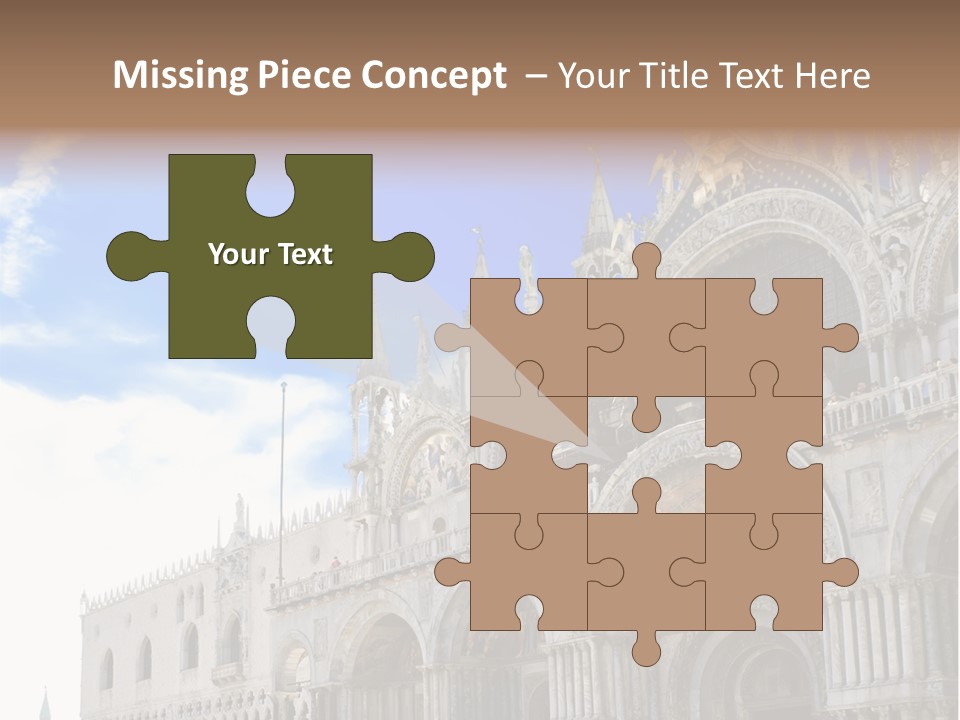 View Of Saint Mark Cathedral In Venice, Italy PowerPoint Template