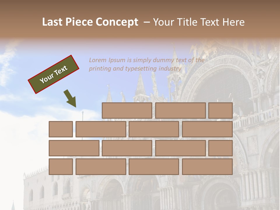 View Of Saint Mark Cathedral In Venice, Italy PowerPoint Template