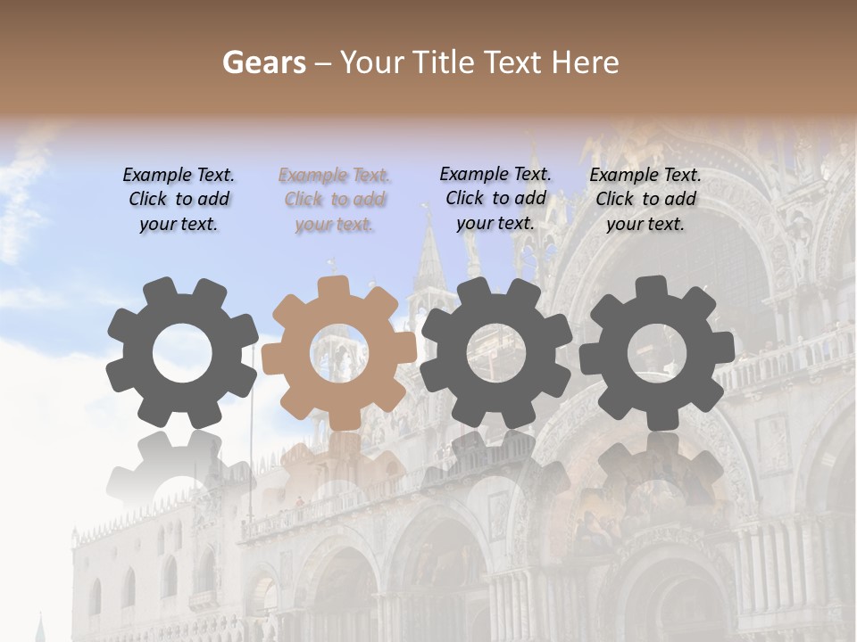 View Of Saint Mark Cathedral In Venice, Italy PowerPoint Template