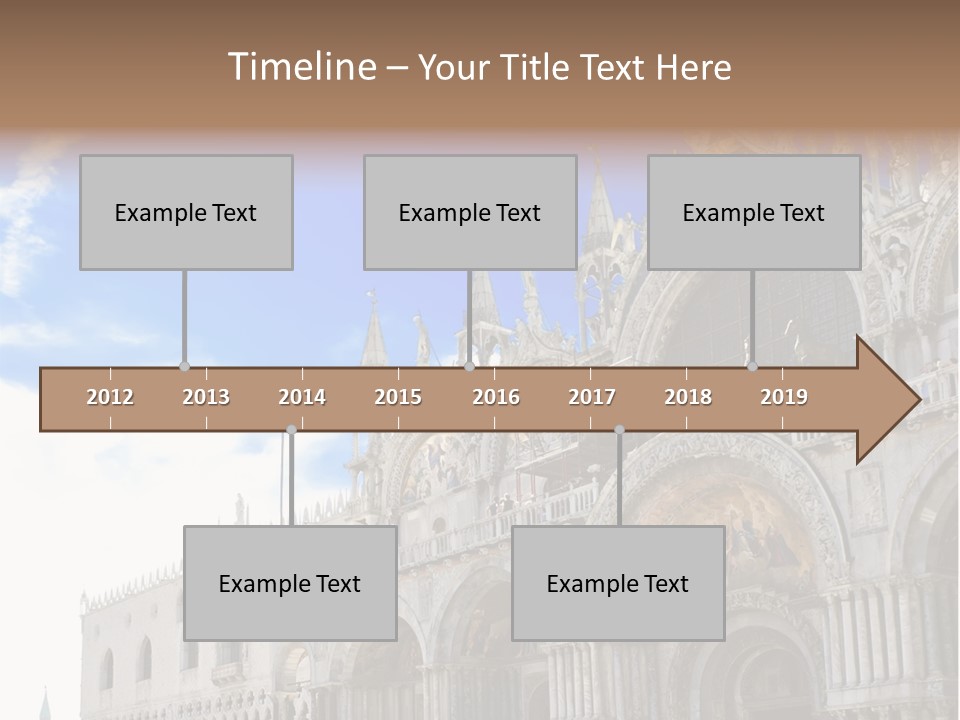 View Of Saint Mark Cathedral In Venice, Italy PowerPoint Template