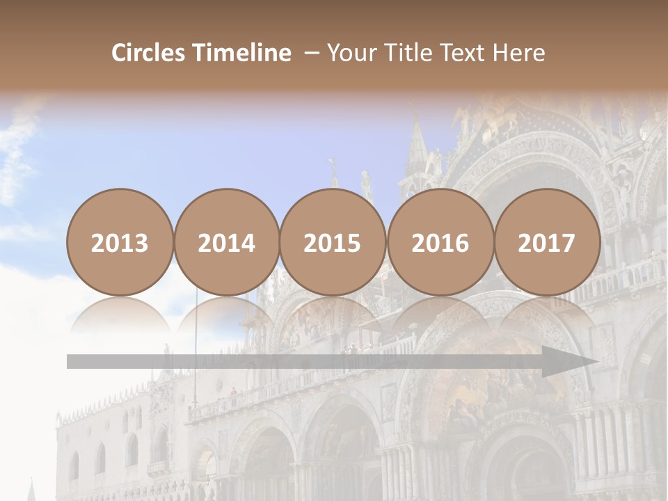 View Of Saint Mark Cathedral In Venice, Italy PowerPoint Template