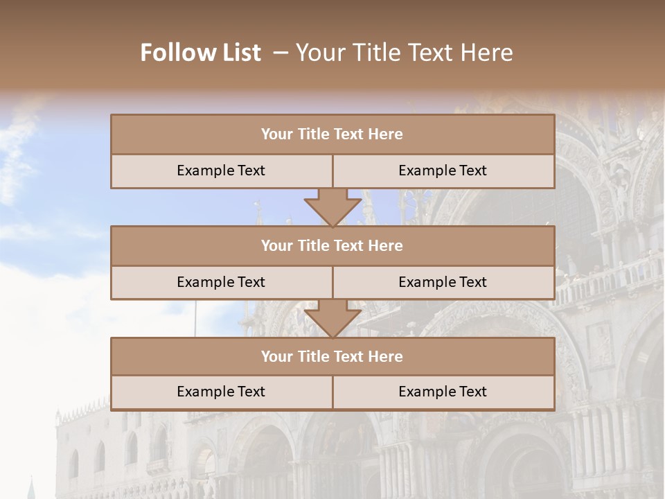 View Of Saint Mark Cathedral In Venice, Italy PowerPoint Template