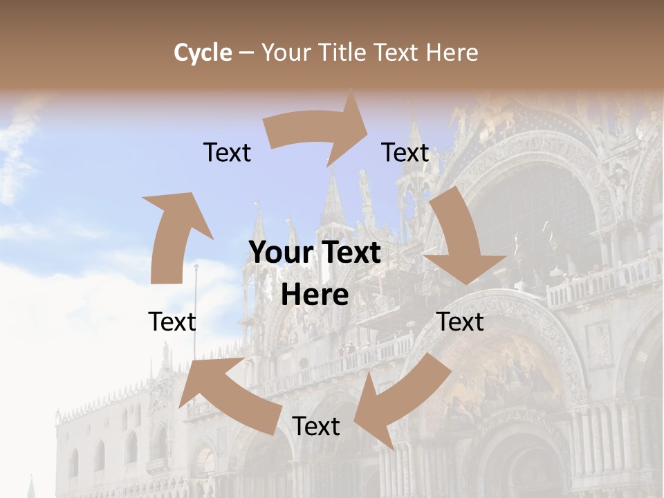 View Of Saint Mark Cathedral In Venice, Italy PowerPoint Template