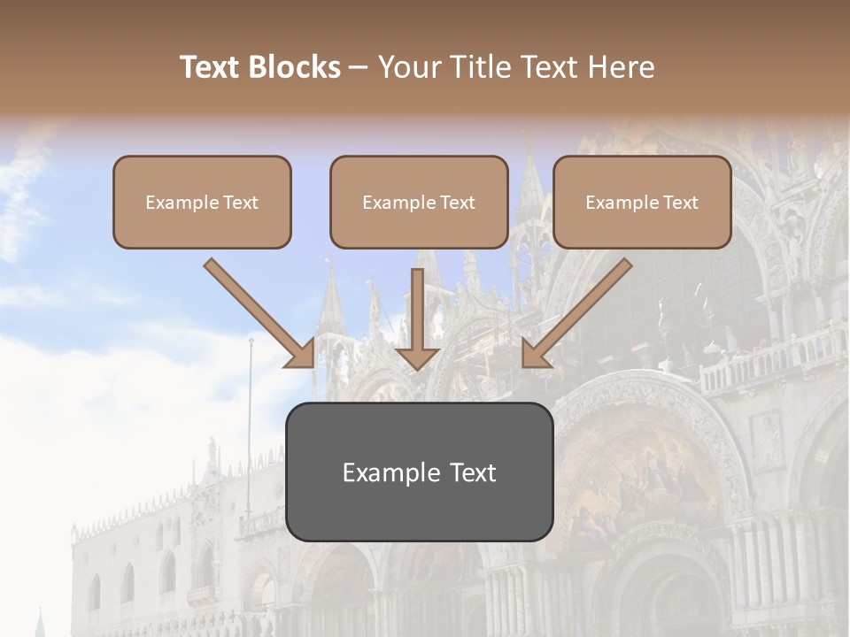 View Of Saint Mark Cathedral In Venice, Italy PowerPoint Template