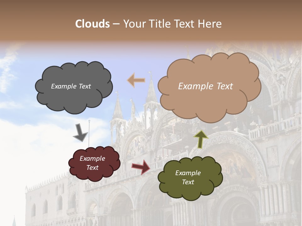 View Of Saint Mark Cathedral In Venice, Italy PowerPoint Template