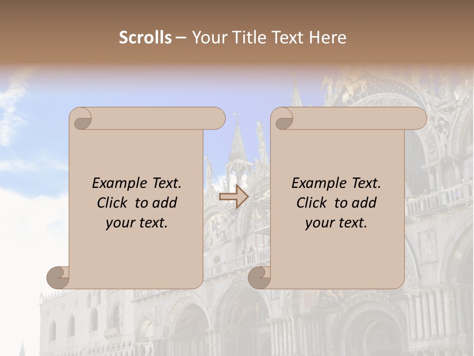 View Of Saint Mark Cathedral In Venice, Italy PowerPoint Template
