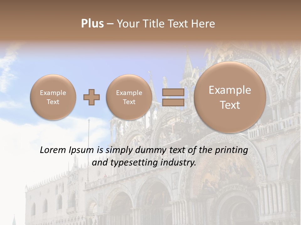 View Of Saint Mark Cathedral In Venice, Italy PowerPoint Template