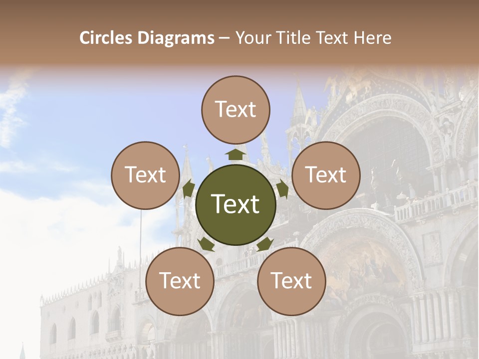 View Of Saint Mark Cathedral In Venice, Italy PowerPoint Template