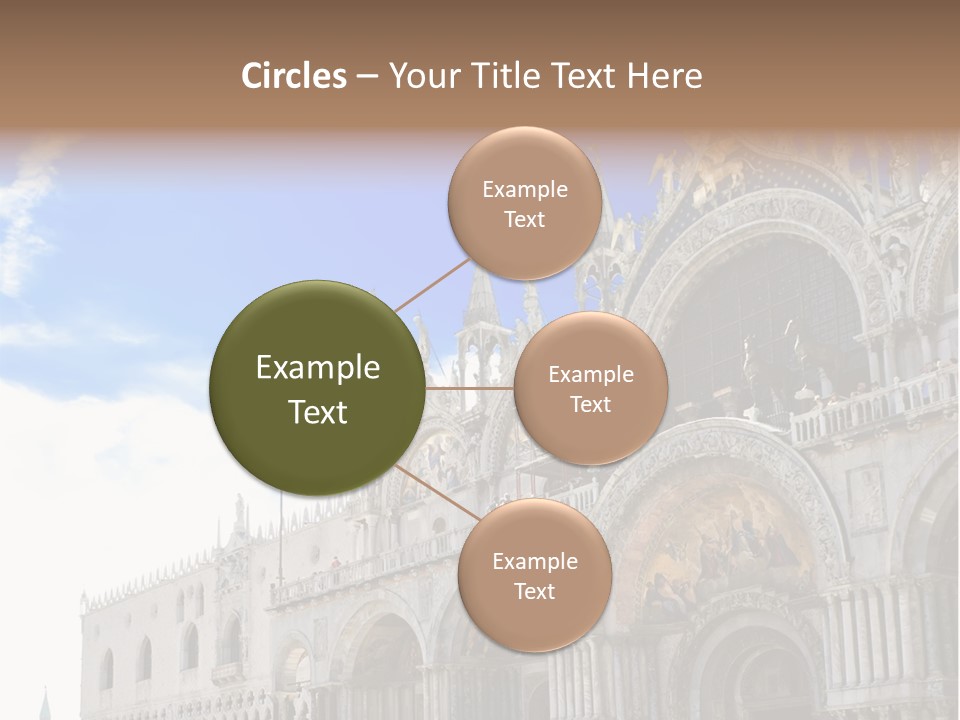 View Of Saint Mark Cathedral In Venice, Italy PowerPoint Template