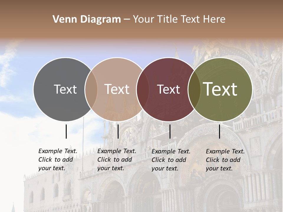 View Of Saint Mark Cathedral In Venice, Italy PowerPoint Template