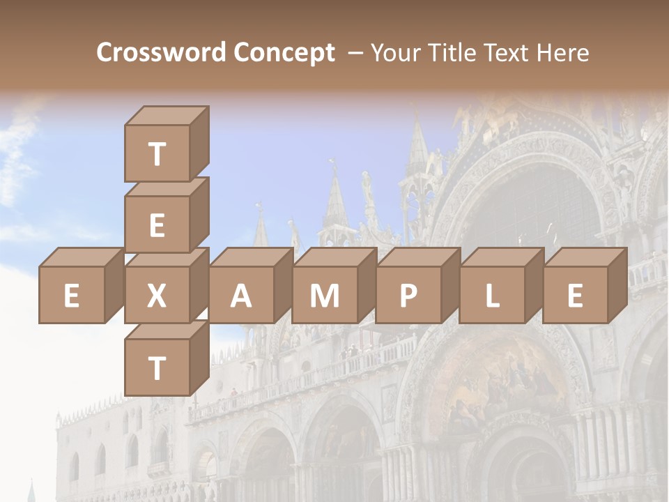 View Of Saint Mark Cathedral In Venice, Italy PowerPoint Template