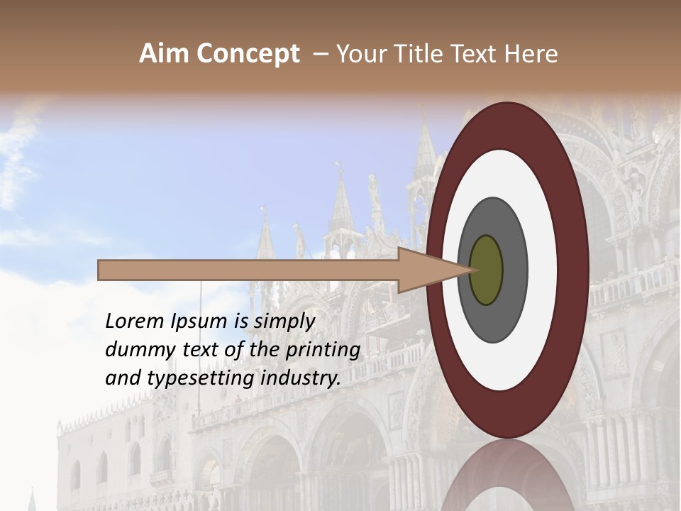 View Of Saint Mark Cathedral In Venice, Italy PowerPoint Template