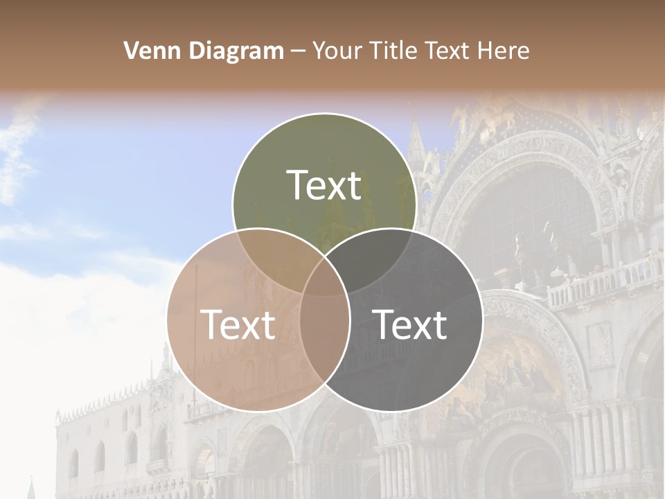 View Of Saint Mark Cathedral In Venice, Italy PowerPoint Template