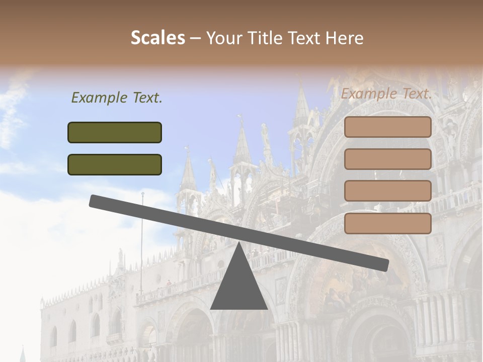 View Of Saint Mark Cathedral In Venice, Italy PowerPoint Template