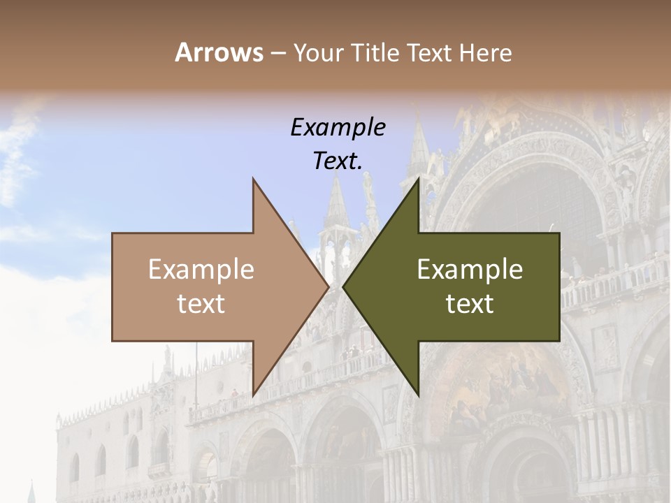 View Of Saint Mark Cathedral In Venice, Italy PowerPoint Template