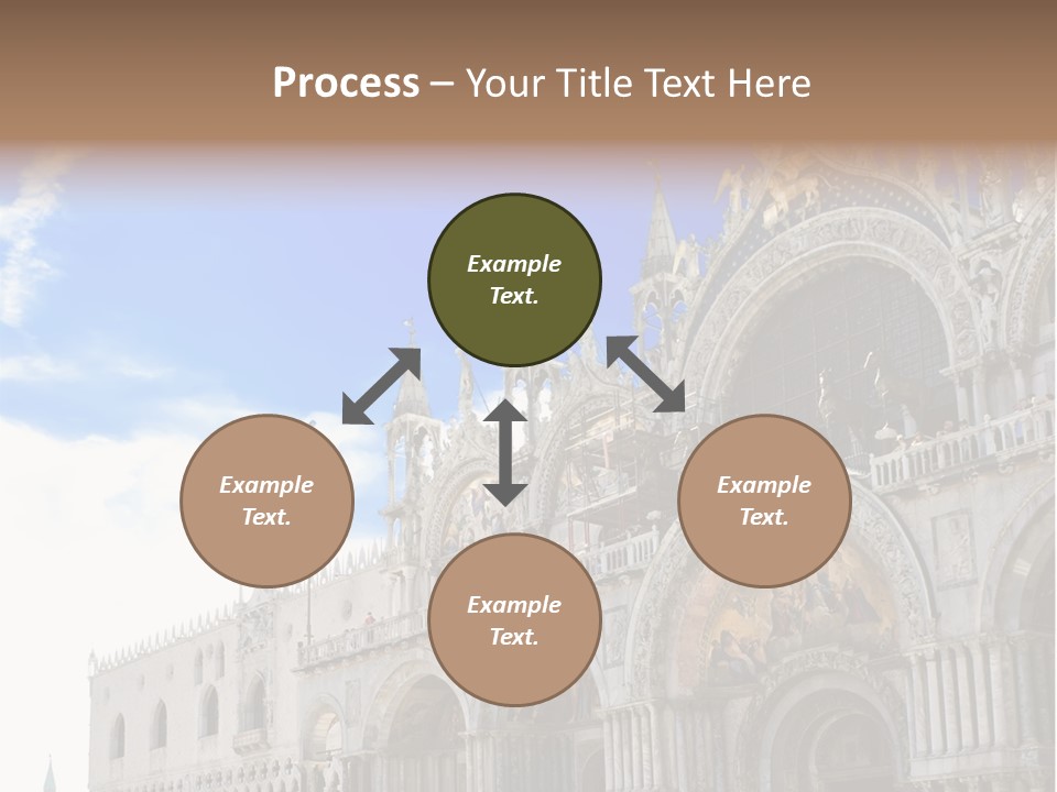 View Of Saint Mark Cathedral In Venice, Italy PowerPoint Template