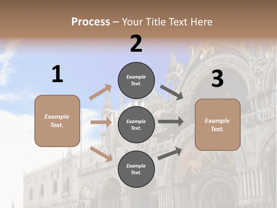 View Of Saint Mark Cathedral In Venice, Italy PowerPoint Template