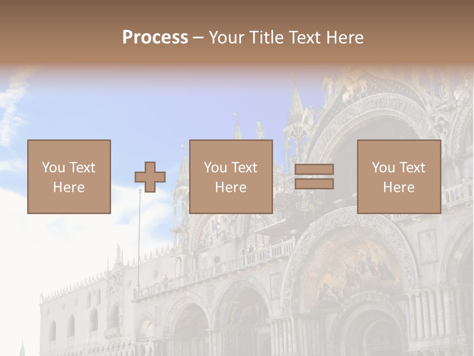 View Of Saint Mark Cathedral In Venice, Italy PowerPoint Template
